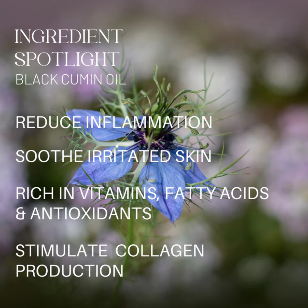 Aide Bodycare Clarifying Face Serum, featuring a small glass bottle with a dropper and a label with 'aide' logo, 'Clarifying Face Serum', and 'tansy & black cumin' text, displayed on a light-colored surface with a soft shadow. The serum is natural and available in Ottawa, Ontario, Canada.