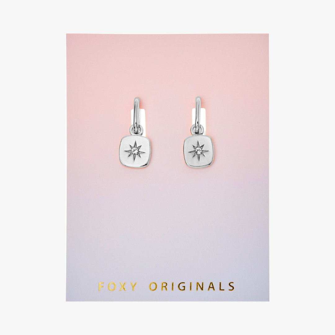 Silver Nova Earrings