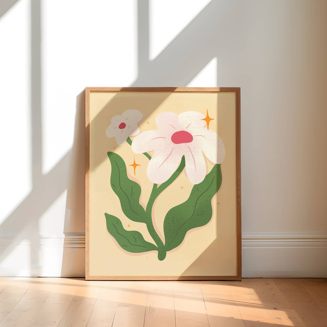 White Daisy Art Print