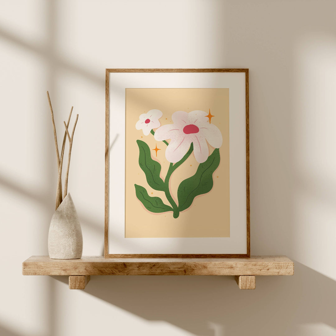 White Daisy Art Print