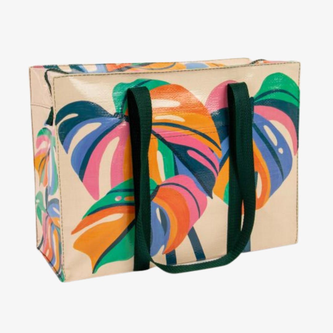 Monstera Leaf Shoulder Tote